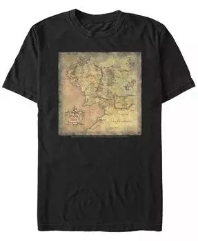 Футболка мужская с коротким рукавом Lord of The Rings 1 Lord of The Rings Map Fifth Sun, черный