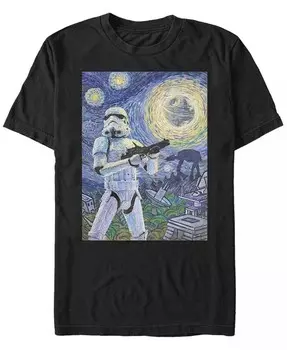 Футболка мужская с коротким рукавом Stormtrooper A Stormy Night из сериала «Звездные войны» Fifth Sun, черный