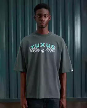 Футболка мужская с коротким рукавом YUXUS, серый