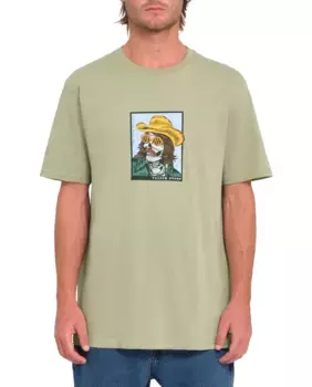 Футболка мужская с короткими рукавами и круглым вырезом Volcom, цвет Verde Agua