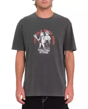 Футболка мужская с короткими рукавами и круглым вырезом Volcom, черный