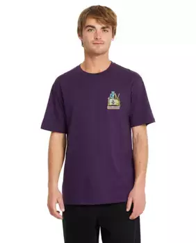 Футболка мужская с короткими рукавами и круглым вырезом Volcom, фиолетовый