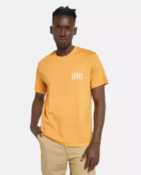 Футболка мужская с короткими рукавами и круглым вырезом Levi's, желтый