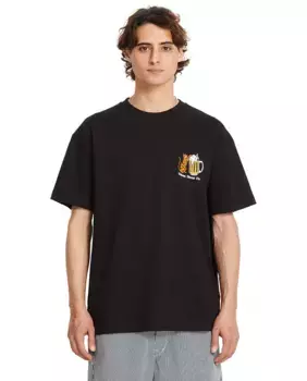 Футболка мужская с короткими рукавами и круглым вырезом Volcom, черный