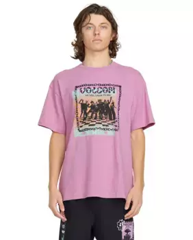 Футболка мужская с короткими рукавами и круглым вырезом Volcom, мультиколор