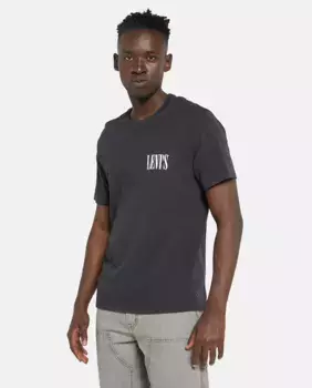 Футболка мужская с короткими рукавами и круглым вырезом Levi's, черный