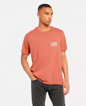 Футболка мужская с короткими рукавами и круглым вырезом Levi's, красный