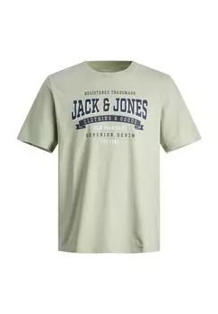 Футболка мужская с круглым вырезом, мотив Jack & Jones, цвет Desert Sag