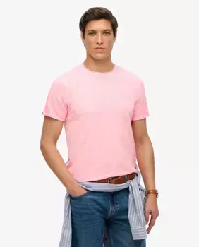 Футболка мужская с необработанным краем и фактурной тканью Superdry, цвет Rosa