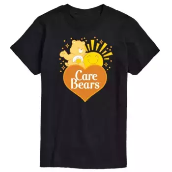 Футболка мужская с принтом Care Bears Funshine Licensed Character, черный