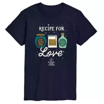 Футболка мужская с принтом "Кошмар перед Рождеством" Love Disney, синий