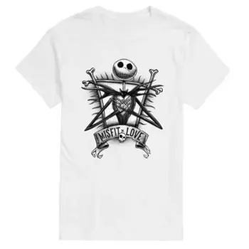 Футболка мужская с принтом "Кошмар перед Рождеством" Jack Disney, белый