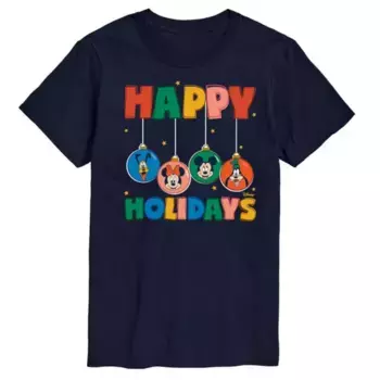 Футболка мужская с принтом "Микки Маус и друзья" Disney, синий