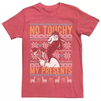 Футболка мужская с принтом «Не трогай Куско» из мультфильма «Похождения императора» Disney, цвет red heather