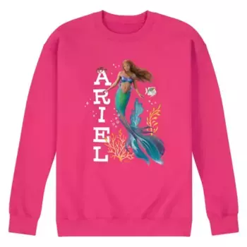 Футболка мужская с принтом "Русалочка Ариэль" Disney, розовый