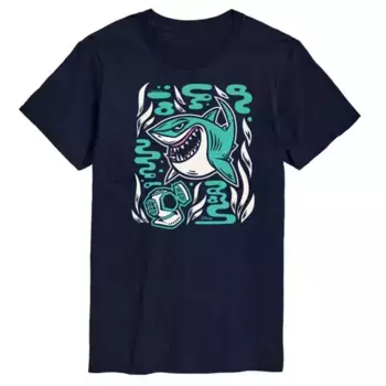 Футболка мужская с принтом «В поисках Немо» — Брюс Disney / Pixar, синий