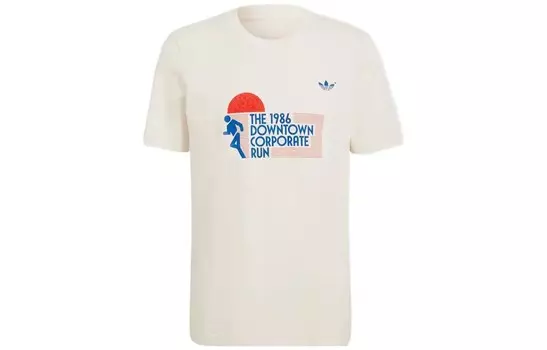 Футболка мужская с рисунком BLUE VERSION GRAPHIC Off-white Adidas Originals, кремовый