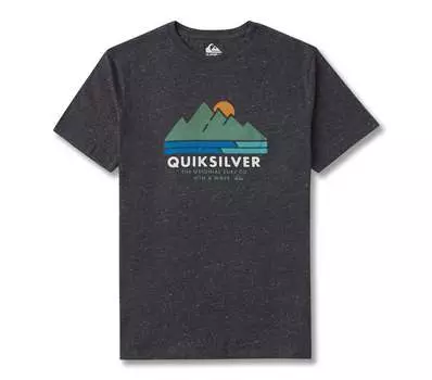 Футболка мужская Scenic Recovery Organic в цвете «угольный вереск» Quiksilver, цвет charcoal heather