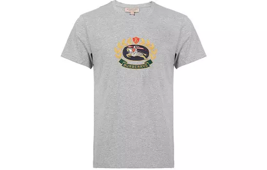 Футболка мужская серая Burberry, серый