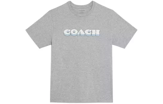Футболка мужская серая Coach, серый