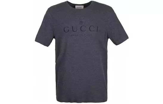 Футболка мужская серая Gucci, серый