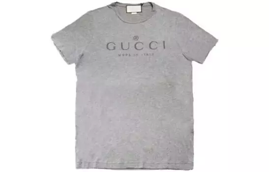 Футболка мужская серая Gucci, серый