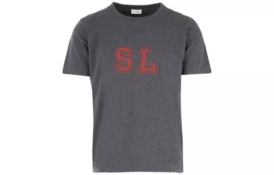 Футболка мужская серая Saint Laurent, серый