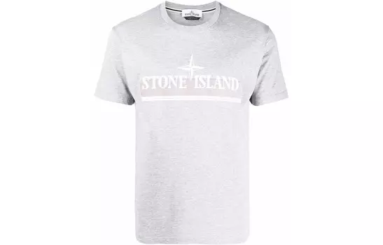 Футболка мужская серая Stone Island, серый