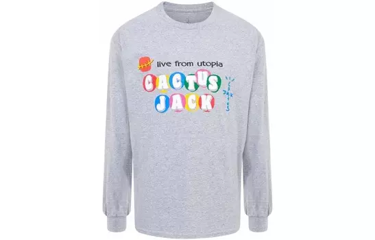 Футболка мужская серая Travis Scott, серый