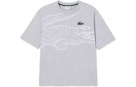 Футболка мужская серебристо-серая/CCA Lacoste, серый