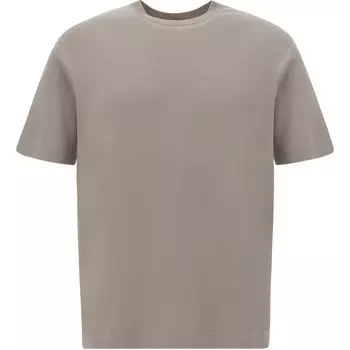 Футболка мужская серо-коричневая Loro Piana, коричневый