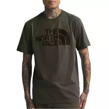 Футболка мужская серо-коричневая The North Face, коричневый