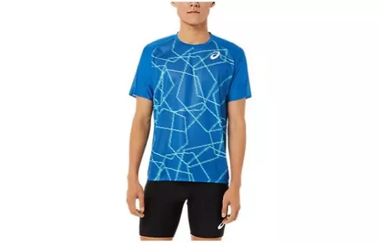 Футболка мужская синяя Asics, синий
