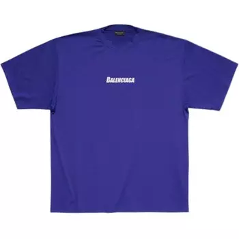 Футболка мужская синяя Balenciaga, синий
