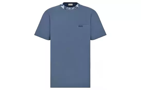 Футболка мужская синяя Dior, синий
