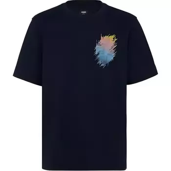 Футболка мужская синяя Fendi, синий