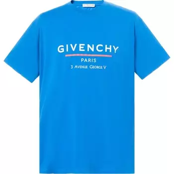 Футболка мужская синяя Givenchy, синий
