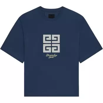 Футболка мужская синяя Givenchy, синий
