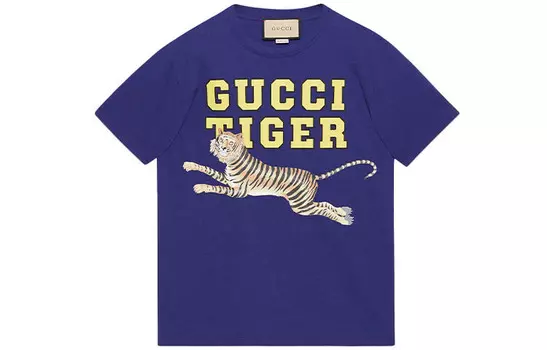 Футболка мужская синяя Gucci, синий