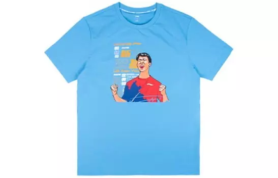 Футболка мужская синяя Lining, синий