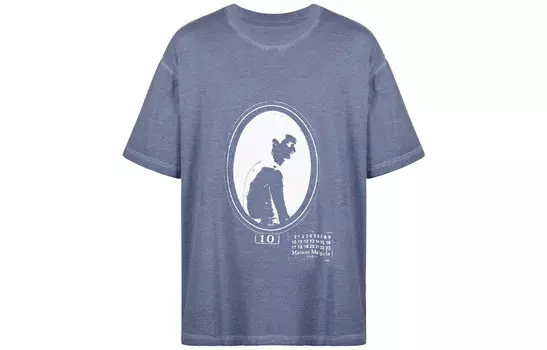 Футболка мужская синяя Maison Margiela, синий