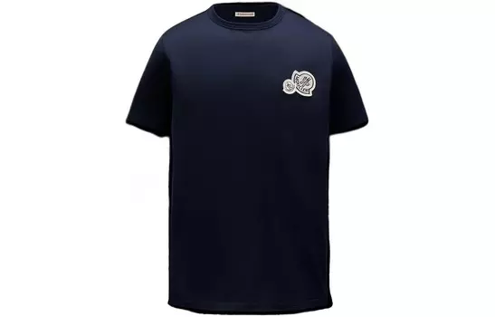 Футболка мужская синяя Moncler, синий