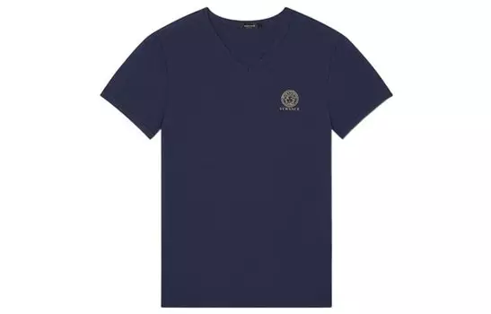 Футболка мужская синяя Versace, синий