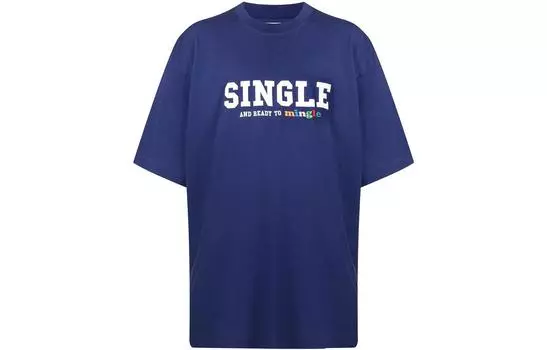 Футболка мужская синяя Vetements, синий