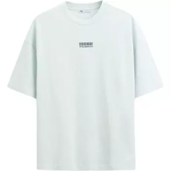 Футболка мужская синяя Zara, синий