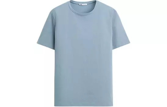 Футболка мужская синяя Zara, синий