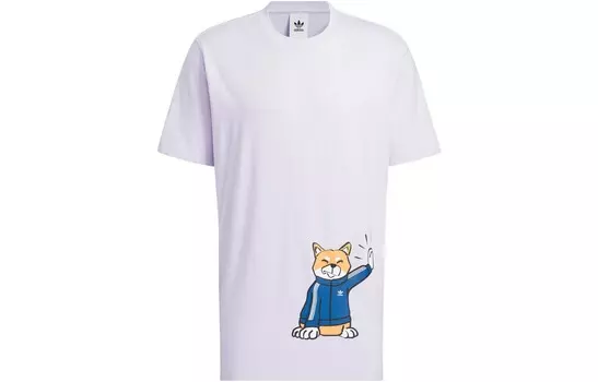Футболка мужская сиреневая Adidas Originals, светло-фиолетовый