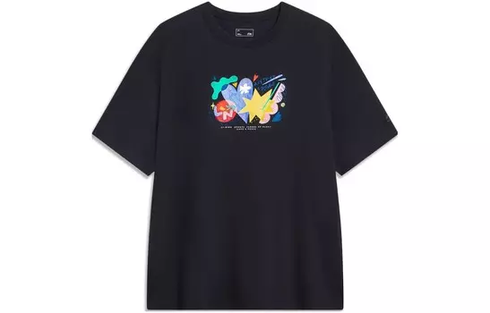 Футболка мужская Sports Life Collection черная Lining, черный