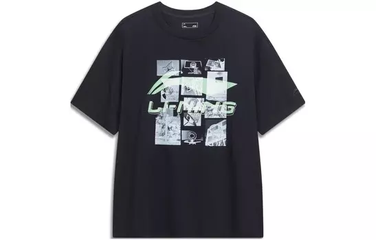Футболка мужская Sports Life Collection черная Lining, черный