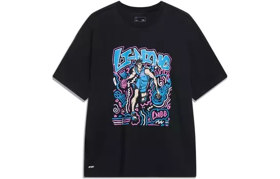 Футболка мужская Sports Life Collection черная Lining, черный